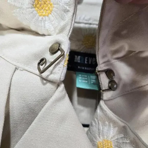 Anthropologie Maeve Daisy Embroidered Trench Coat Beige Plus Size 20W NWT - Picture 9 of 9